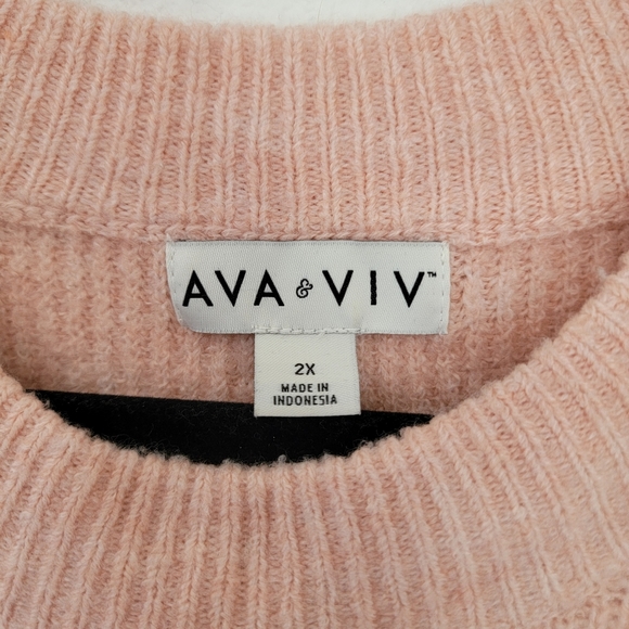 Ava & Viv Colorblock knit sweater - Picture 2 of 6